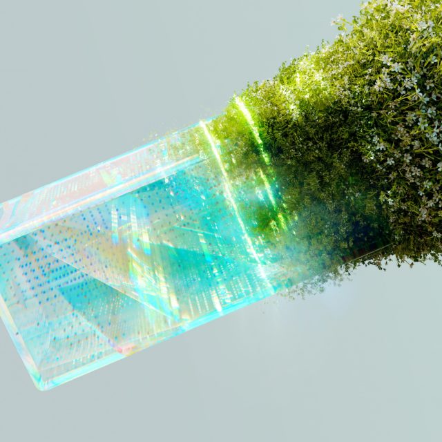 An artist’s illustration of artificial intelligence (AI). This image depicts how AI could be used in the field of sustainability from biodiversity to climate. It was created by Nidia Dias as part of the Visualising AI project launched by Google DeepMind.